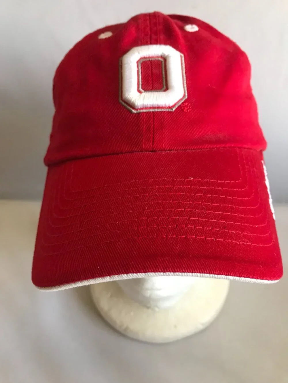 Ohio State Buckeyes Hat Red Baseball Cap Adj. Buckle Top of the World